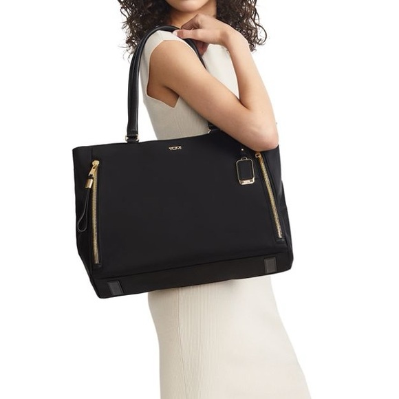 Tumi Voyageur Valetta Large Tote Black and Gold - Picture 7 of 8